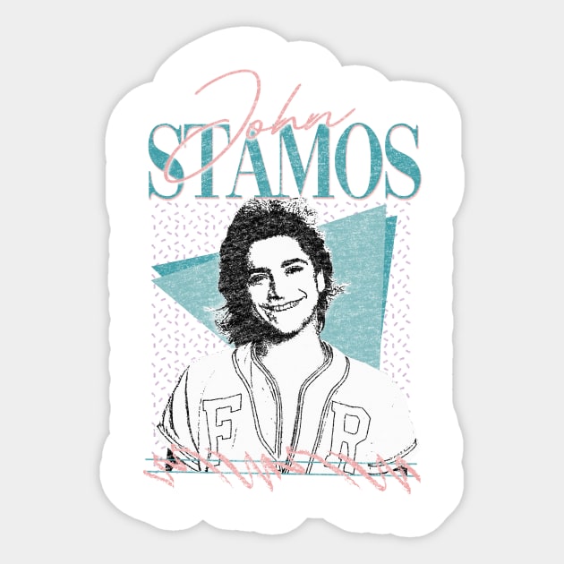 John Stamos - 90s Retro Style Sticker by DankyDevito